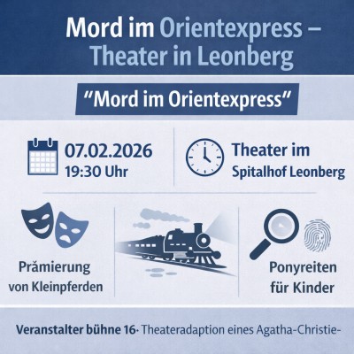 „Mord im Orientexpress“ am 7. Februar im Spitalhoftheater